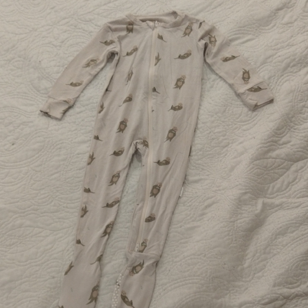 Bamboo Little Owl Print Kids One Piece